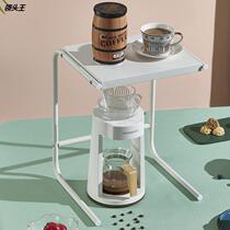 Spot wholesale desktop two-tier coffee rack retractable microwave rack multi-functional storage rack