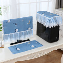 Computer cover home desktop computer keyboard dust cover cloth host cooling display cute protective cover