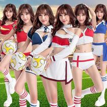 Football baby uniform cheerleader dance costume World 2021 new cup jersey group sexy t-shirt performance