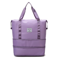 Large-capacity female hand short travel bag Sleeve Pull Rod box for travel with light clothing to contain short luggage bag