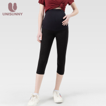 unisunny pregnant women leggings spring and autumn thin wear Women summer Capri pants spring summer pregnant women pants summer clothes