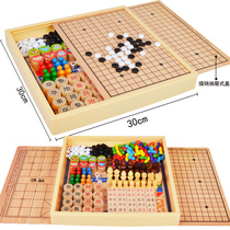 Childrens backgammon flight chess two-in-one primary school checkers beast chess multi-function game board educational toys