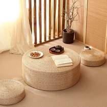 Straw-thickened futon cushion on the ground home meditation pad Japanese tatami round sitting meditation pad