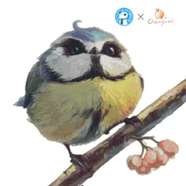 Orangnal Beginners Ensemble Original Design Cross Embroidered Snow Doll Boy Painting Small Bird Series-The Great Mountain Sparrow