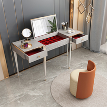 KPA American light luxury dresser bedroom modern simple high-grade multi-functional solid wood clamshell makeup table with mirror