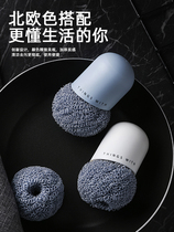 Nano ball cleaning ball steel wire ball does not drop silk washing pot brush kitchen nano pot brush long handle dish brush household artifact