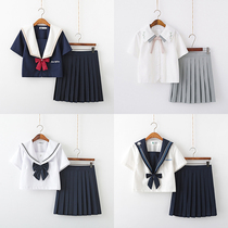 Baixue Ji jk uniform skirt genuine summer suit Japanese Orthodox sailor middle suit original rabbit seam seam jk full set