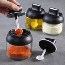 Seasoning box suit Home combined kitchen Contained Oil Pot MSG Salt Jars Glass Sauce Bottle Moisture-proof Sauce Pot