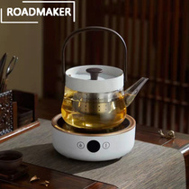 ROADMAKER heat-resistant glass steaming teapot tea maker thick lift beam kettle boiling teapot electric pottery stove home