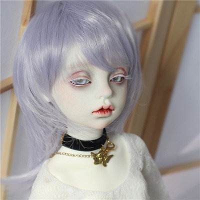 taobao agent BJD doll 1/3 points of wigs of long hair, lilac, daily soft girl, gray purple reflecting hair teenager fake