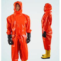 Light semi-enclosed fire thickened chemical protective clothing acid and alkali resistant one-or two-level chemical protective clothing fire one-piece protective clothing report