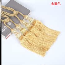 (Double ball to send wall hook) curtain hanging ball curtain tie curtain tie rope sling tassel a pair of four ears