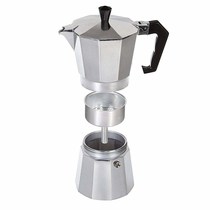 All-aluminum MOCA pot coffee pot octagonal coffee MOCA pot with white small electric heating furnace and stove Rack Optional