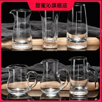 Glass wine divider clear wine bottle split jug unleaded glass pot creative household wine cup set