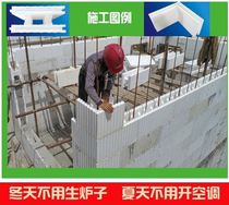 Hairong integrated construction backfill-free EPS insulation High-density EPS insulation module New rural drawings for rural use