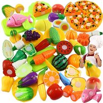Children cut fruits and vegetables toys magnet Childrens House simulation cut fruit toys vegetable pizza Chile