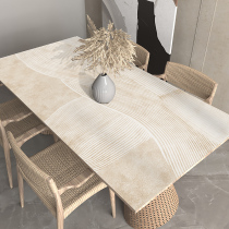 The Silent Wind and Ins Table cloth waterproof and oil-free anti-burn pvc leather table cushion table cushion table cloth table cloth cut