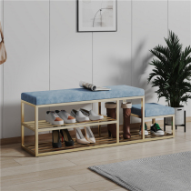 Household door shoe stool storage sitting shoe cabinet door fashion shoe stool Modern simple light luxury child and mother stool