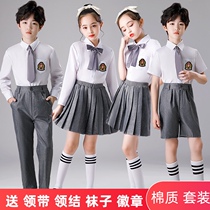 Childrens Chorus costumes primary and middle school students in British poetry reading kindergarten yuan fu class uniform fit the costume Cotton