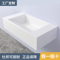 Creal one-body basin bathroom cabinet seamless connection artificial stone basin imported from the United States DuPont custom