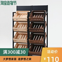 Fruit store shelves Vegetable shelves Display cabinet shelves Wine shelves Cake cabinets Fresh supermarket fruit and vegetable multi-layer shelves