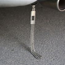 Vehicle electrostatic release electrostatic belt towing belt cart tanker grounding strip to electrostatic rope strip