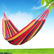 Hammock outdoor swing indoor household single double College student dormitory adult hanging chair anti-rollover canvas