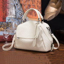 Hand bag ladies 2021 new bag tide crossbody shoulder fashion wild shell tote bag White large capacity