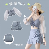 Swimsuit hot spring thin bathing suit Bathing suit female split sexy bikini Bathing hot spring cover belly thin chest gathering