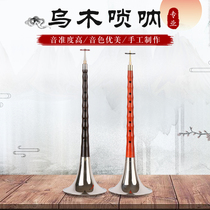 Tianjin Wangs Suona musical instrument Beginner introduction Professional full set of ebony Rosewood D-tone horn national musical instrument