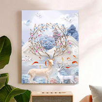 diy digital oil color painting watercolor oil painting rich deer cure boring hand painting custom color filling decorative painting