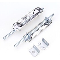 Stainless steel sub-door security door hidden bolt upper and lower double door lock catch old wooden door lock world bolt