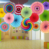 School-opening kindergarten decoration aerial creative hanging hanging decoration ceiling ceiling shopping mall ceiling environment layout
