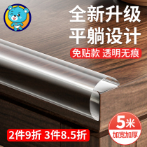 Transparent Crash-proof Strip Wall Corner Wrapping edge Window Silicone Soft Bag children Home Corner anti-kowtow sticker table corner protection strip