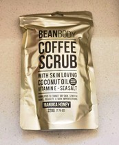 Australia beanbody Manuka Honey coffee to chicken skin body scrub brand main 220g old packaging