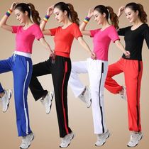 Net Red Square Dance suit quick-drying sweatpants female high-play dance ghost step group cheerleading aerobics dance yoga pants