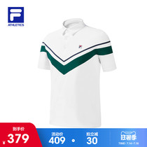 FILA ATHLETICS FILA MENs short-sleeved POLO shirt 2021 spring new Huang Jingyu with short-sleeved men