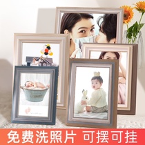 Photo frame table exquisite 6 inch 7 inch 8 inch 10 inch a4 print wash photo decoration frame picture frame wall hanging custom small 5
