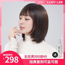 LUCY LEE Xin Zhi Lei with short collarbone short BOBO round face wig female full headgear natural no trace