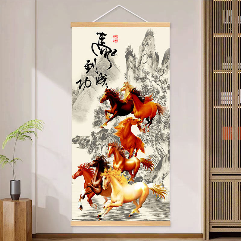 八骏马图挂画-八骏马图挂画促销价格、八骏马图挂画品牌- 淘宝