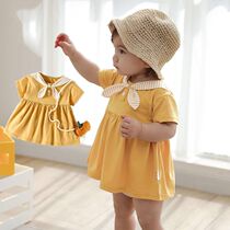 Girls dress foreign summer baby 1 a 6 year old childrens clothing childrens cotton baby girl princess skirt summer dress