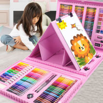 Childrens educational drawing stationery gift box set drawing toy brush brush crayon watercolor pen primary school student gift supplies