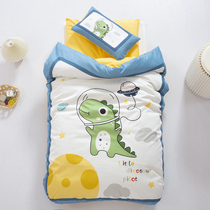 Cartoon kindergarten quilt three-piece cotton children nap baby special bedding bedding set of six sets of autumn