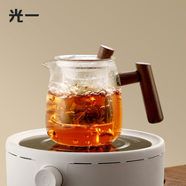 Light one glass side handle teapot set household tea maker electric ceramic stove can heat tea water separation tea cup