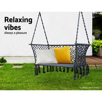 Gardeon Camping Hammock Chair Terrace 2 People Swing Hammock Bed Double Portable