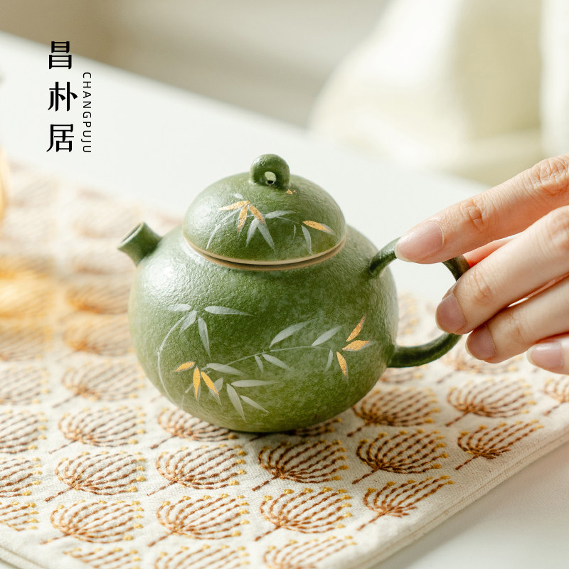 青竹纹陶瓷茶壶-青竹纹陶瓷茶壶促销价格、青竹纹陶瓷茶壶品牌- 淘宝