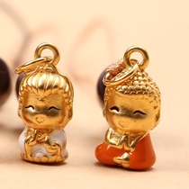 Long Ji Tathagata mobile phone high-end buddha pendant bag key chain USB pendant men and women pendant ornaments net red brass retro