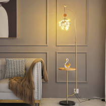Floor lamp starry living room sofa coffee table storage study bedroom bedside bird decoration creative vertical table lamp