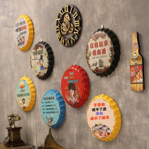 Creative beer lid small pendant Restaurant Hot pot barbecue restaurant wall decoration Bar wall decoration