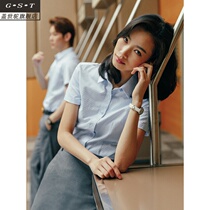 Summer shirt mens and womens professional suits of the same style Formal temperament teachers civil servants interview skirt front desk work 